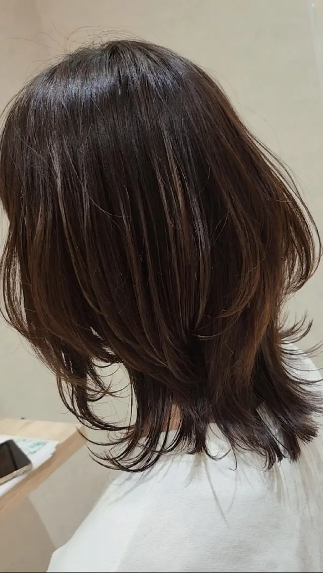 ミディアム 垢抜けパーマヘア🍯 ジルのヘアスタイル