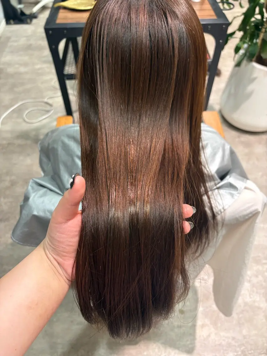 ロング トリートメント 縮毛矯正 トリートメント 佐伯 美麗のヘアスタイル