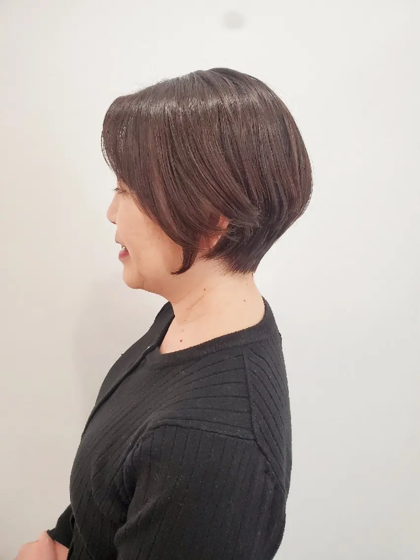ショート カット ヘアカラー トリートメント ヘッドスパ 齋藤 愛美のヘアスタイル