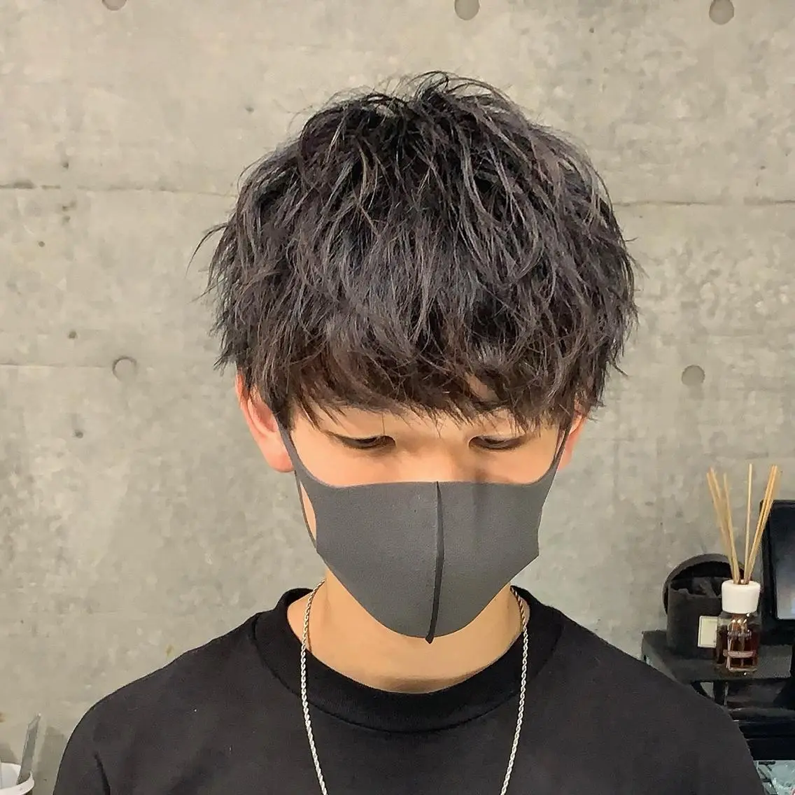 ショート メンズ メンズパーマ メンズパーマの達人 KAITOのヘアスタイル