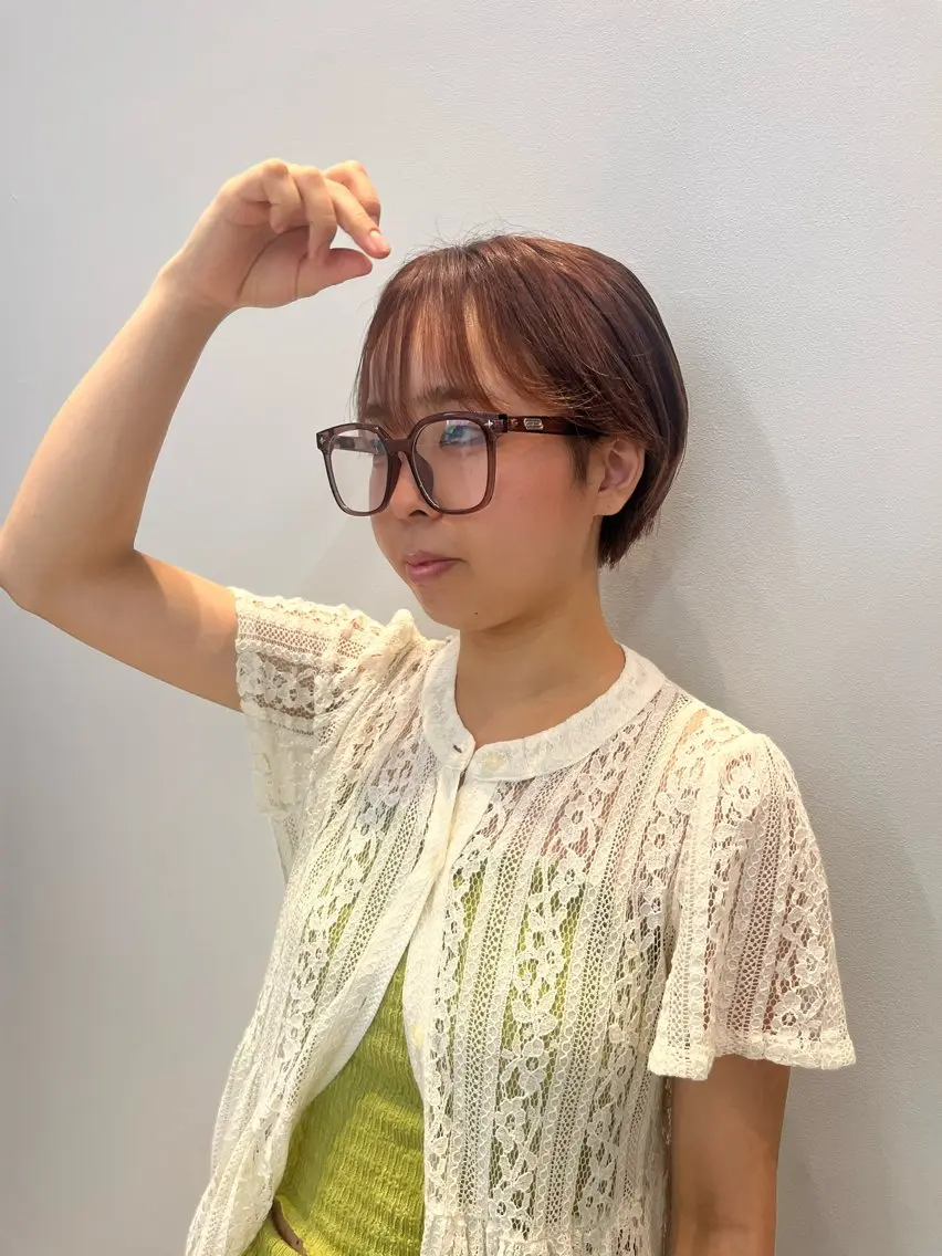 ショート くびれヘア ショートヘア カット 高山 桃子のヘアスタイル