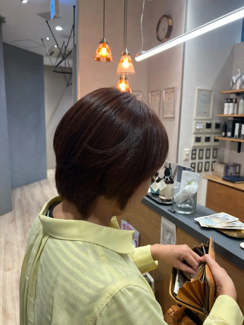ショート カラー カット ヘアカラー モデル様募集中√ そーた√蒲生四丁目のヘアスタイル