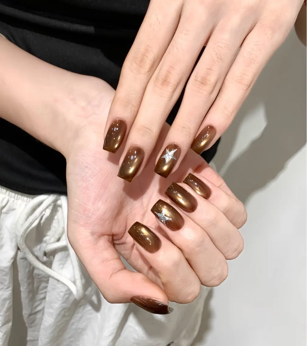 ネイル アートネイル オーロラネイル チークネイル フレンチネイル ガラスフレンチ 🎀🎀YooLi Nail Salonのネイルデザイン
