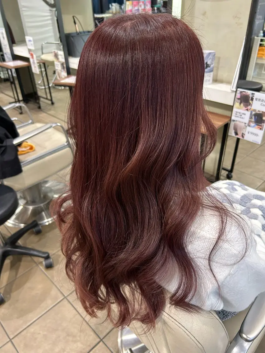 ロング カラー 濱田 佳奈映のヘアスタイル