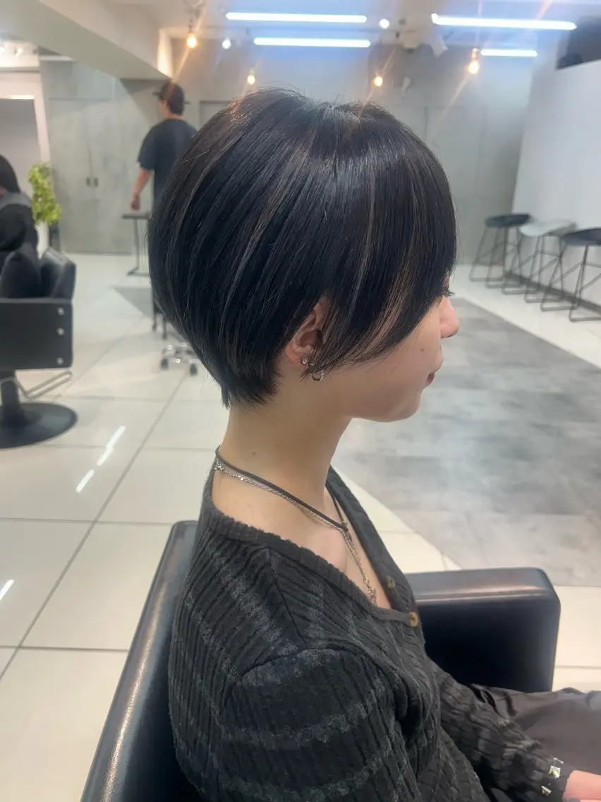 ショート カラー ハンサムショート ショートヘア ナチュラル×色気パ ーマ 渋谷/マナミのヘアスタイル