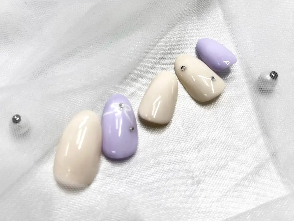 ネイル アートネイル ジェルネイル ニュアンスネイル パラジェル シンプルネイル Nail Neige🐈🌙のネイルデザイン