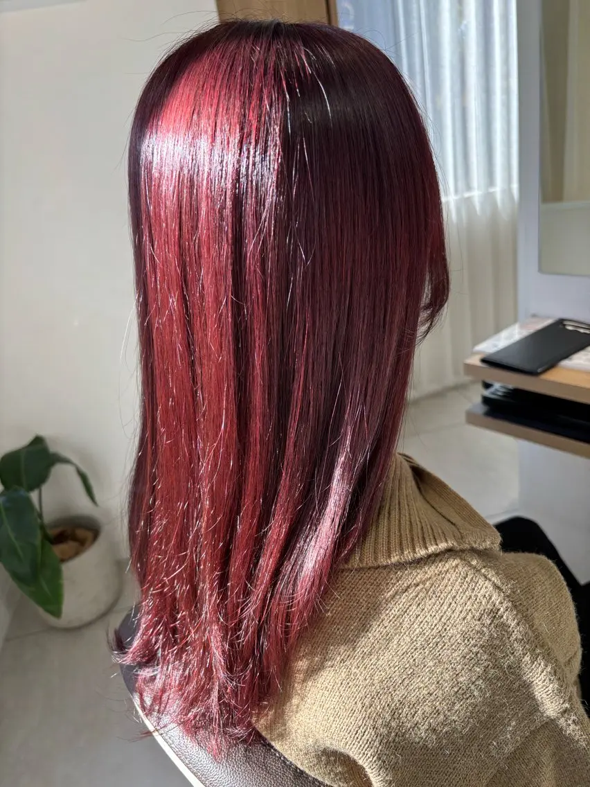 ミディアム カラー ヘアカラー トリートメント 竹内 裕香🫧 hairdo千葉中央のヘアスタイル