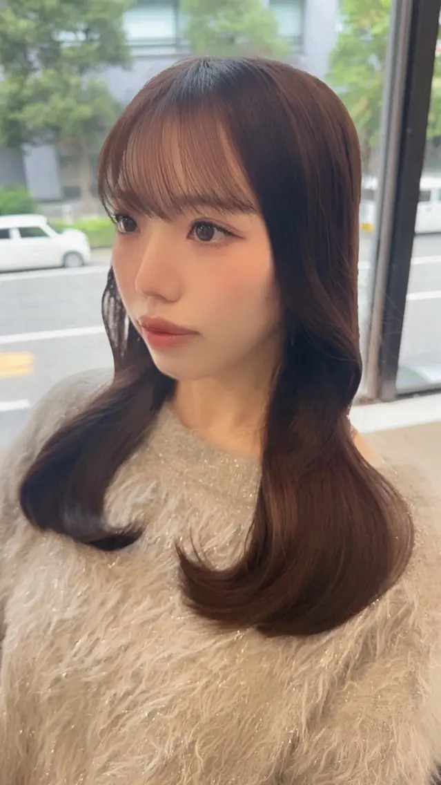 ロング 韓国風ヘア 神保町駅徒歩5分🍀 NEWOPEN🍀渚のヘアスタイル