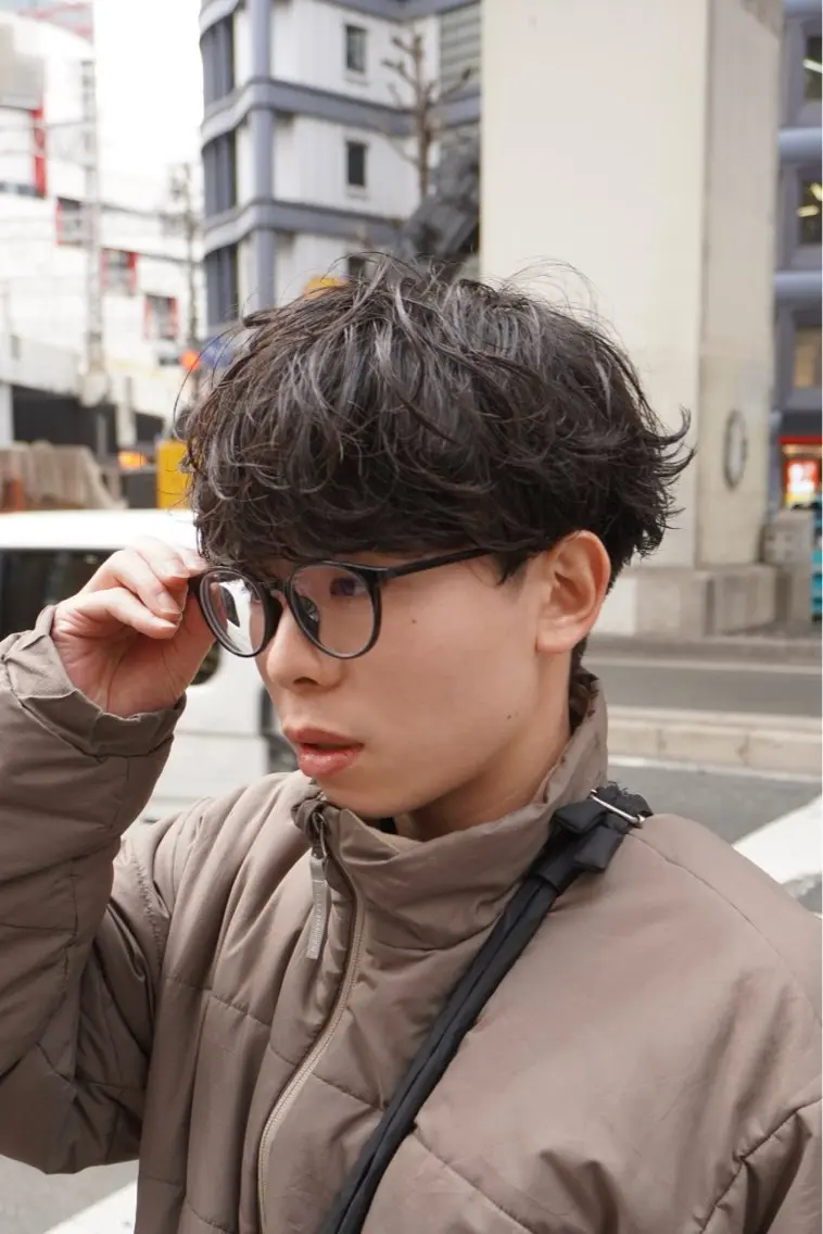パーマ メンズ カット パーマ 大阪メンズ 美容師井上智博のヘアスタイル