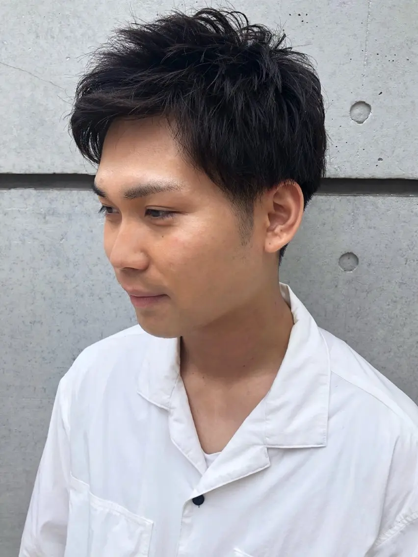 ショート メンズ ショートヘア 島田 陸駆のヘアスタイル