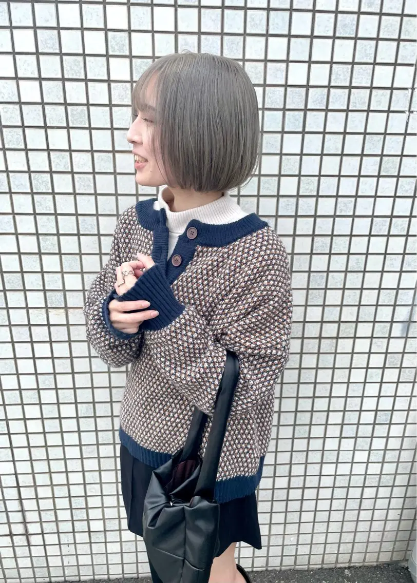 ショート カラー カット ヘアカラー トリートメント ヒナゴ トヨカズのヘアスタイル
