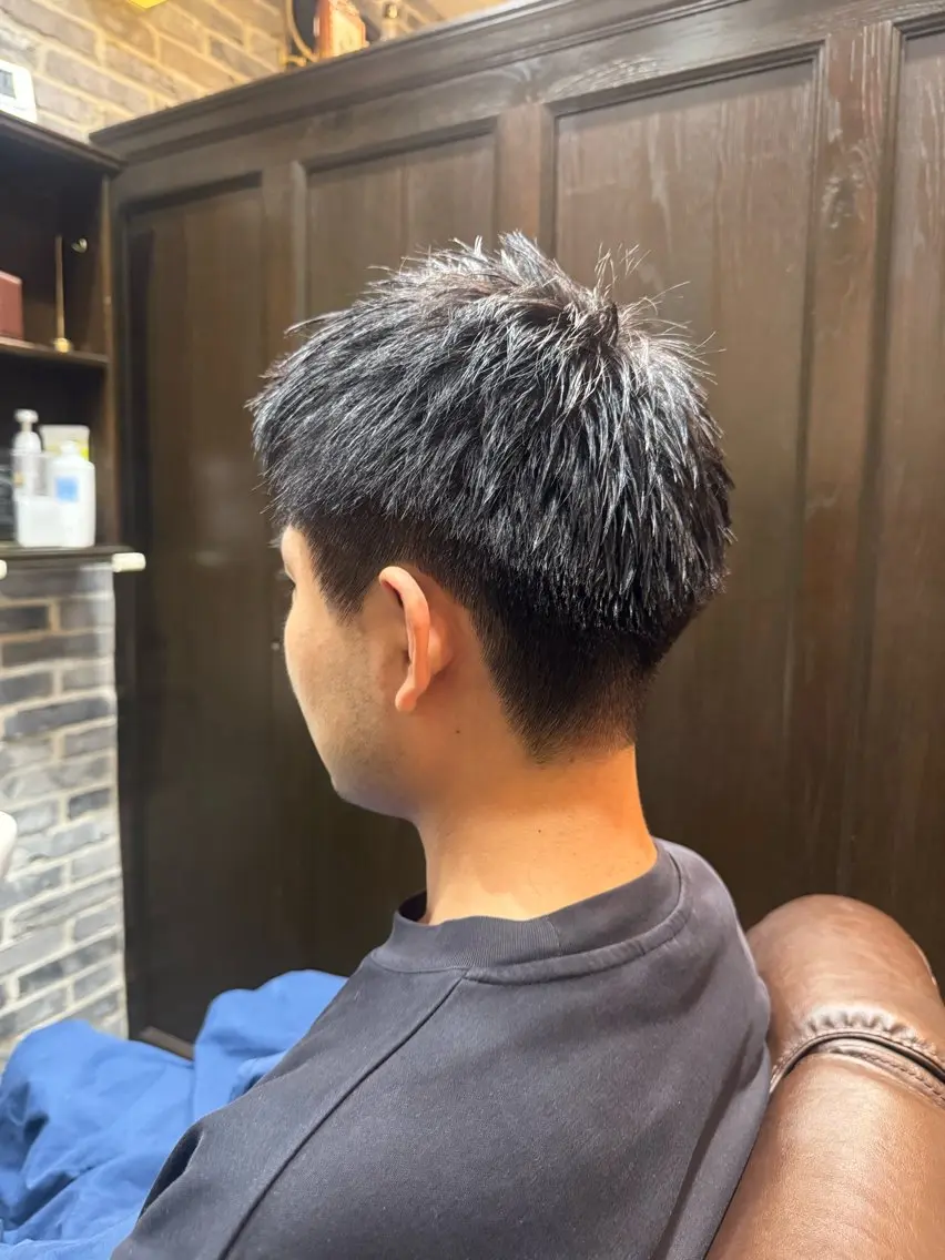 ショート カラー メンズ 網代 日美樹のヘアスタイル