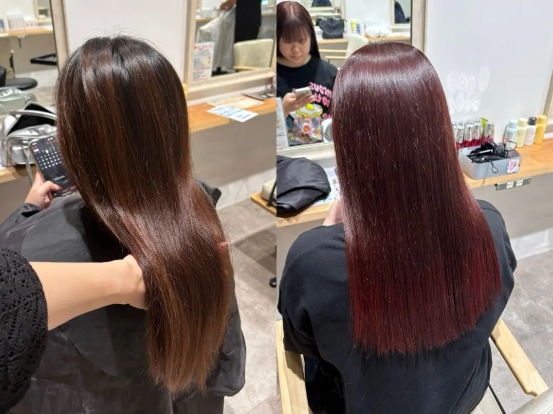 ロング ヘアカラー ZEST kalon RINAのマツエク・マツパデザイン