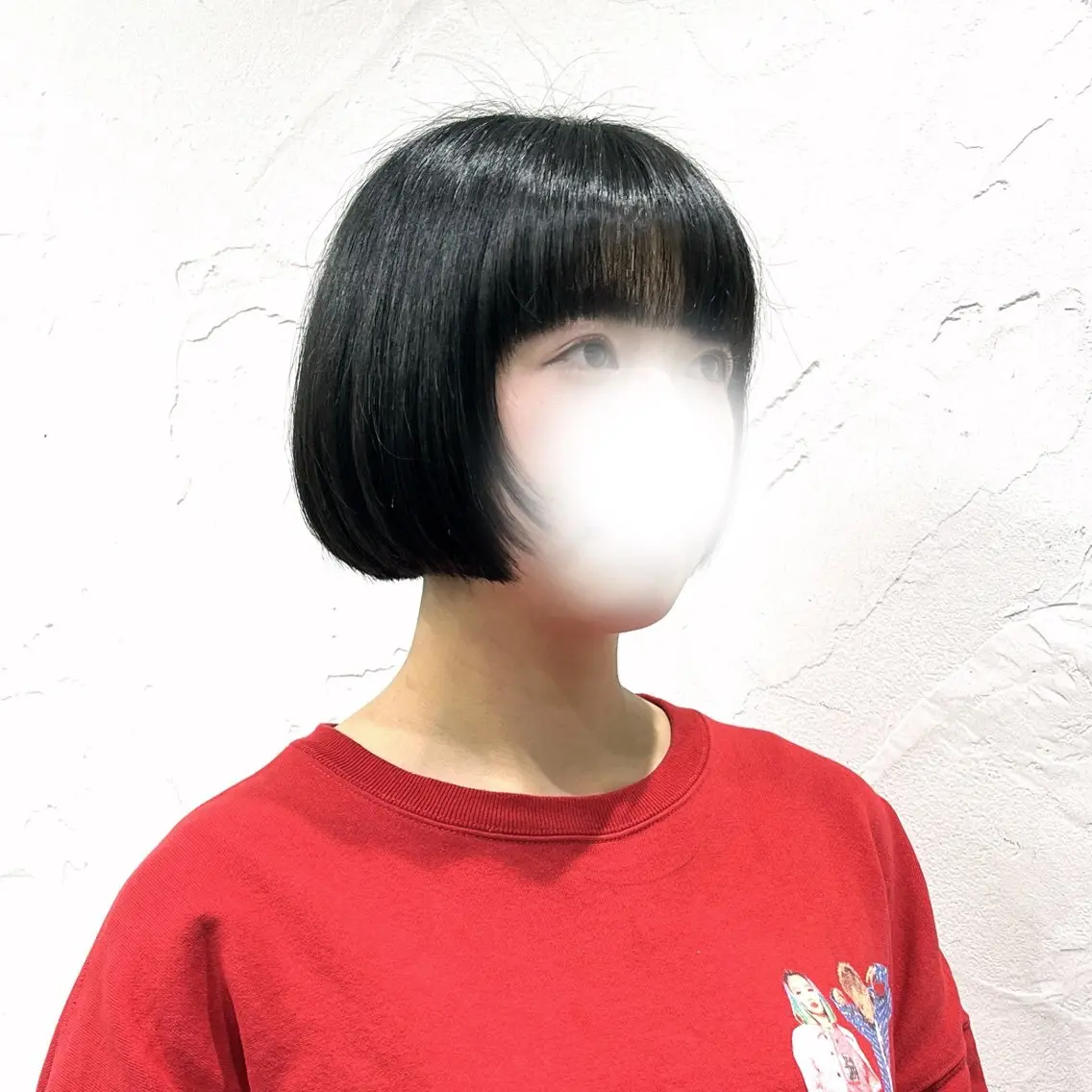 ミディアム 無料カットモデル ユナのヘアスタイル
