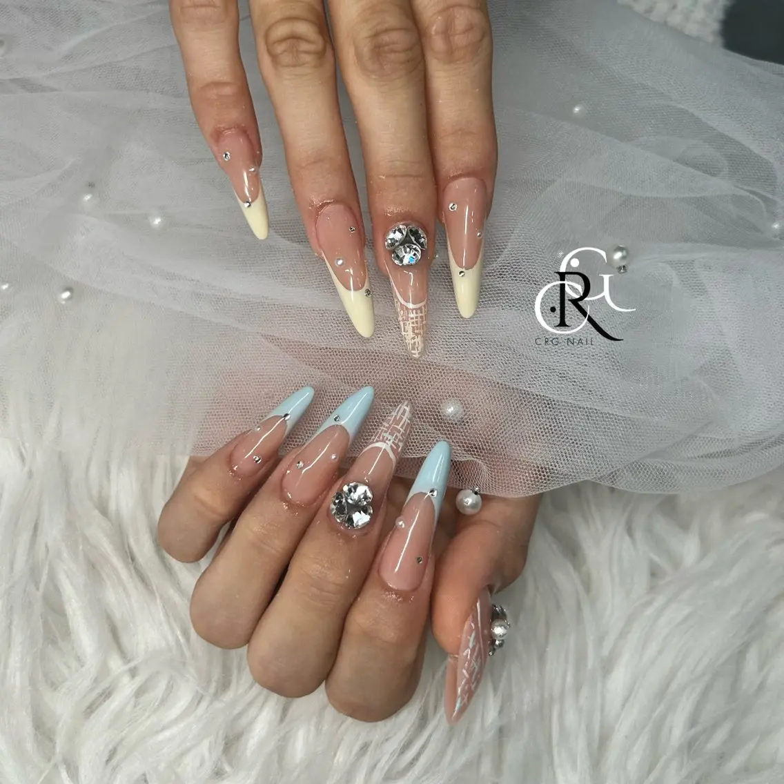 ロング ハンドネイル 美フォルムスカルプ✨ RENAのネイルデザイン