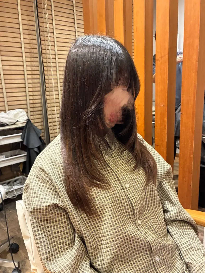 ロング カット 友永 風歌のヘアスタイル