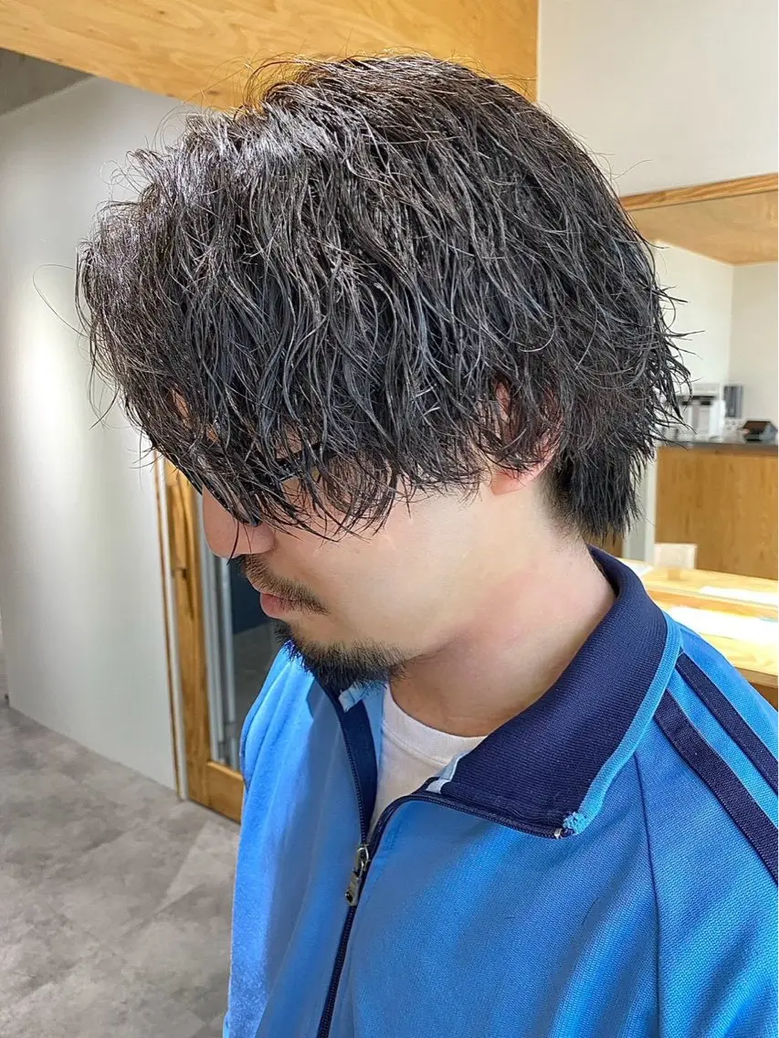 【メンズ】¥1,500 初めてのパーマも◎🌀カット+ツイストスパイラルパーマor波巻きスパイラルパーマ🔥の写真