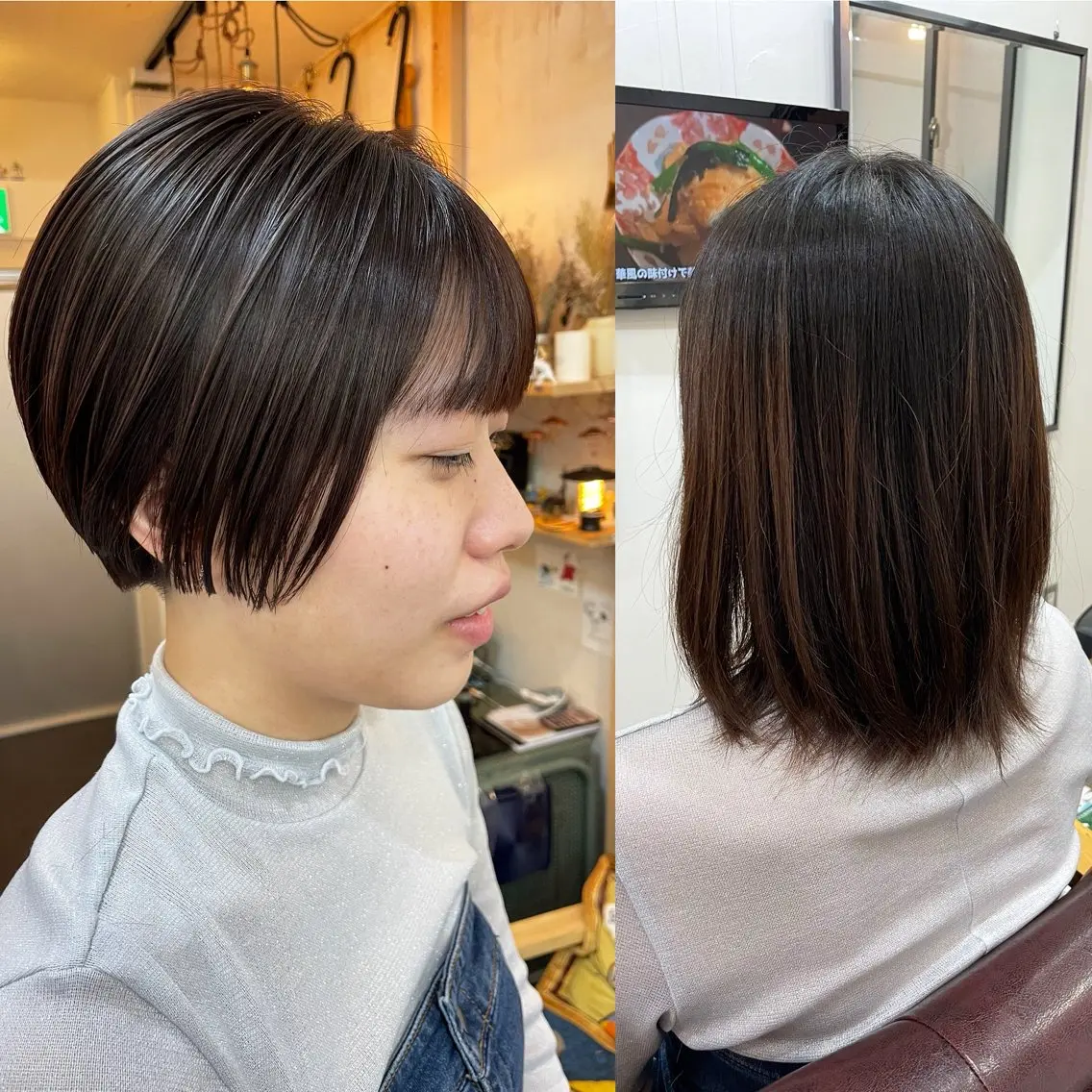 ショート カラー 髪質改善 トリートメント カット ヘアカラー トリートメント 水素トリートメント/ 髪質改善/ナカノメのヘアスタイル