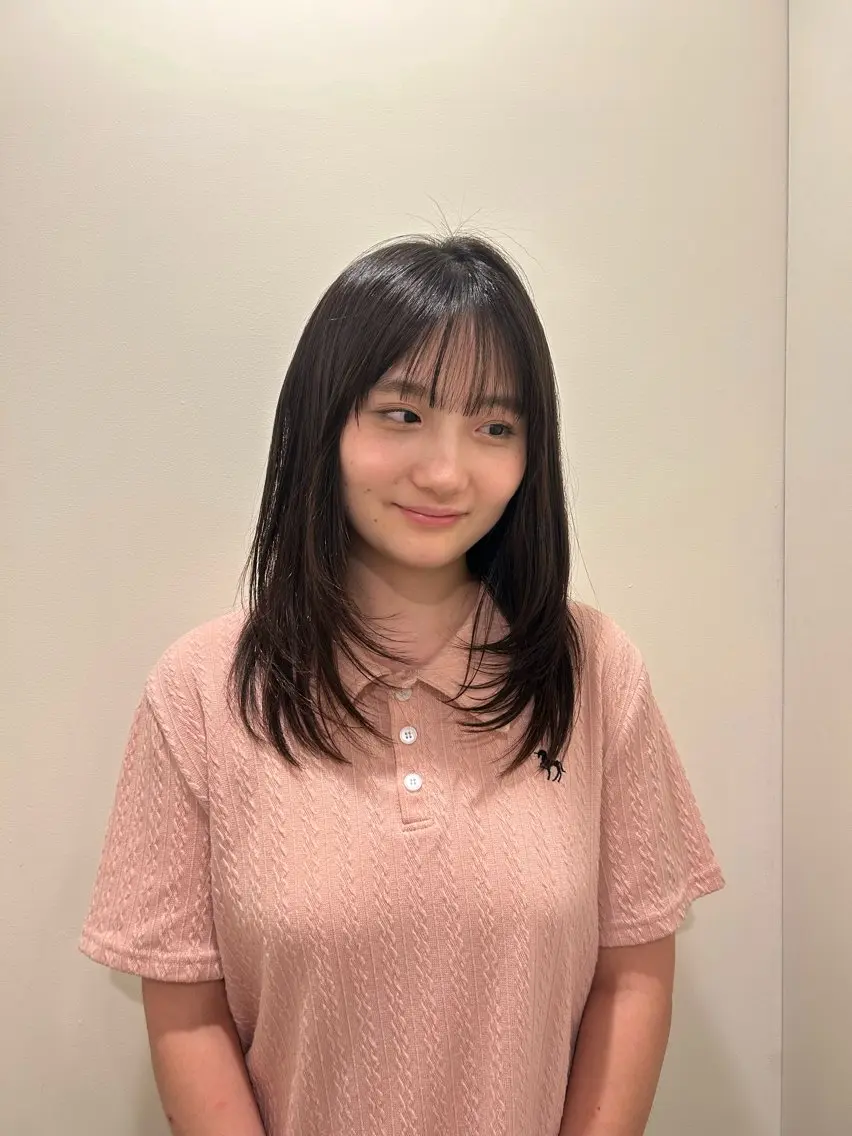 ロング カット ヘアカラー トリートメント NanaKo 表参道 レイヤー/ハッシュのヘアスタイル