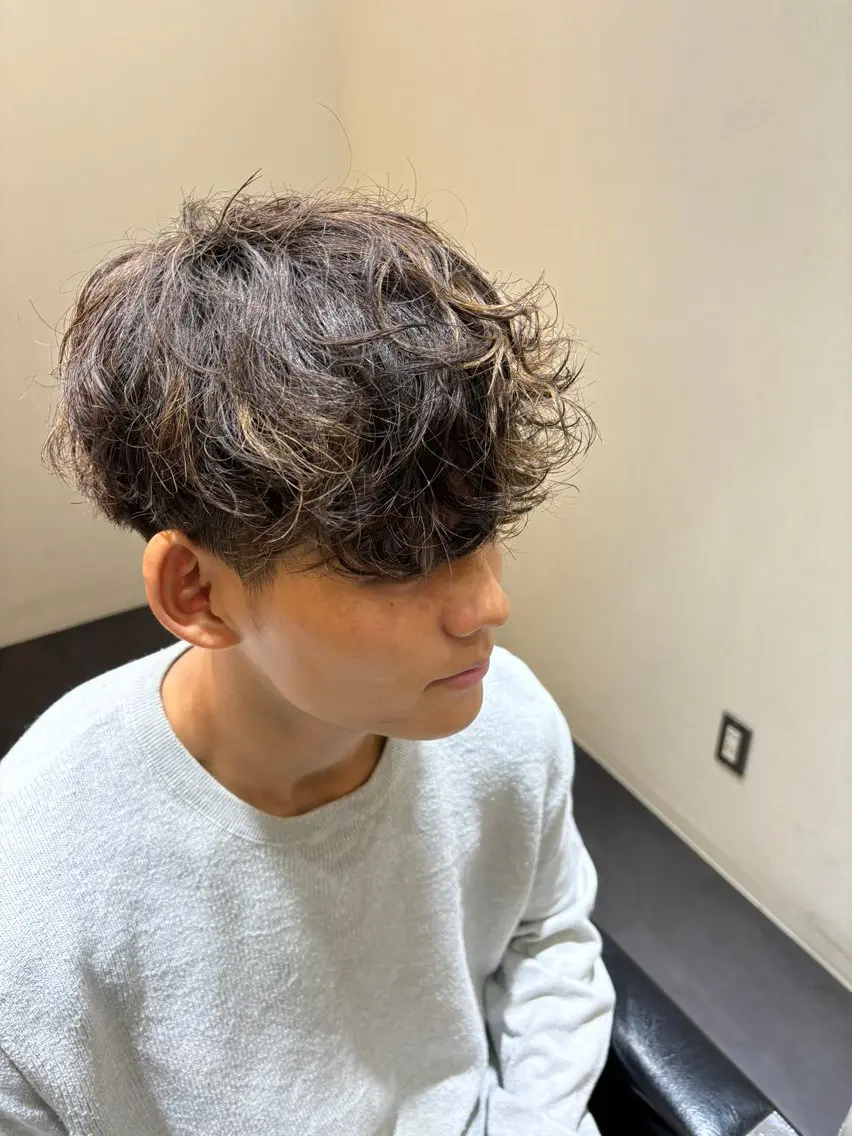 メンズカット+ノーマルパーマの写真