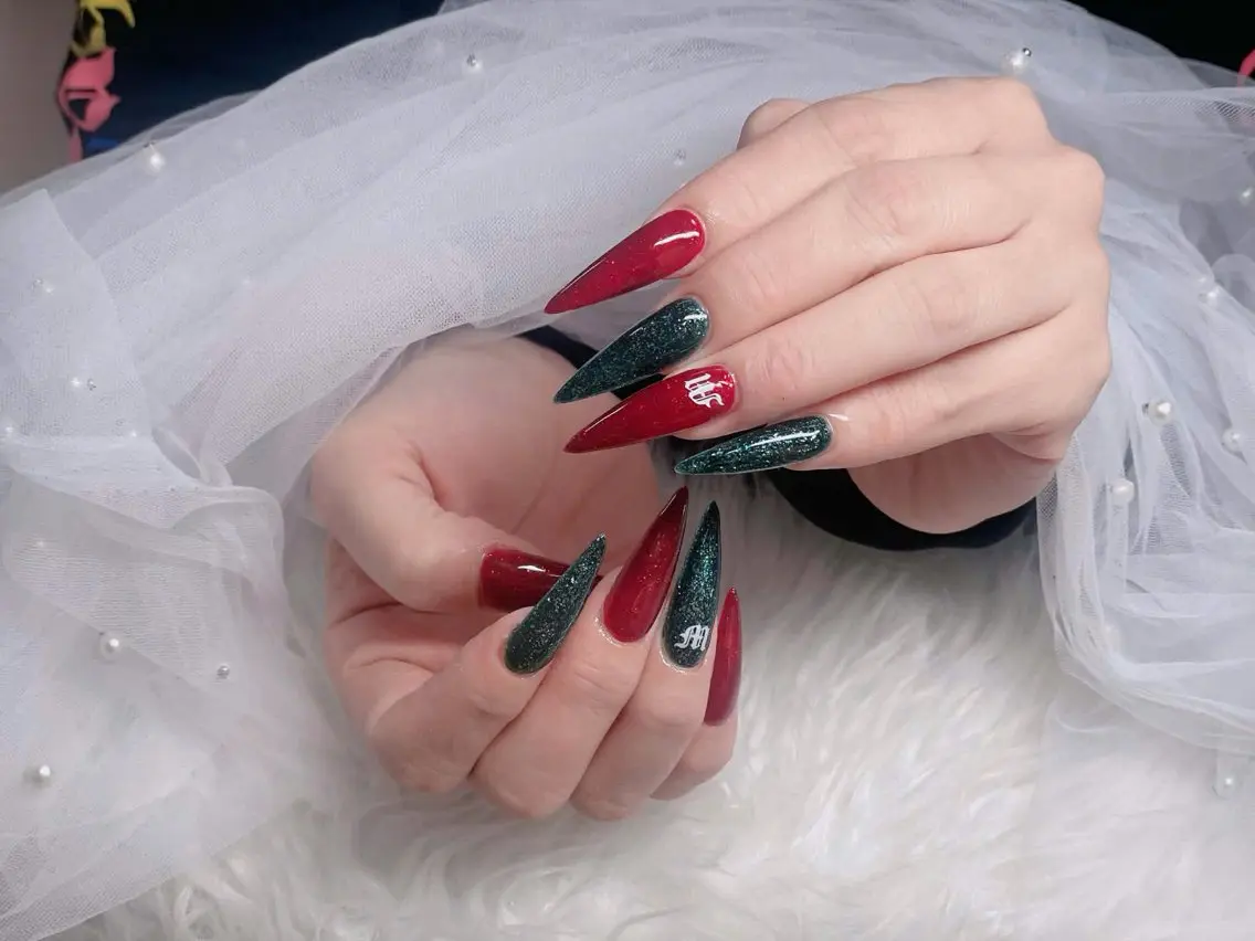 ネイル オーロラネイル フレンチネイル ジェルネイル ハロウィン 韓国ネイル ハンドネイル H.baby Nail Salonのネイルデザイン