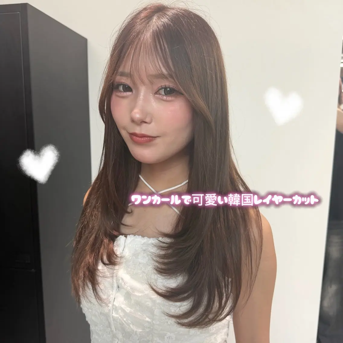 ロング レイヤーカット 艶カラー💗/縮毛矯 正/Momokaのヘアスタイル