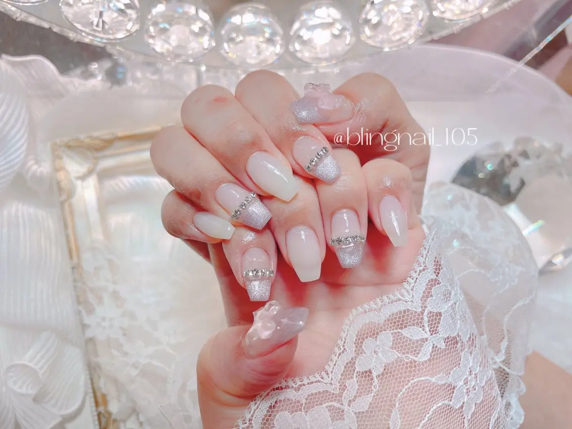 ネイル 24時まで❤︎韓国、 ワンホンネイルのネイルデザイン