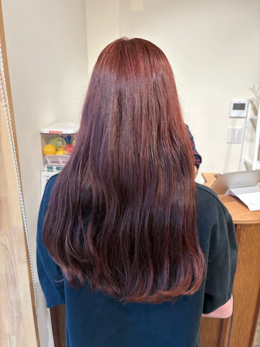 ロング カット ヘアカラー トリートメント Time is mummyのヘアスタイル