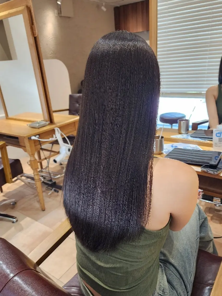 💗似合わせカット+透明感カラー+ファルジュア4STEP「酸熱トリートメント」💗の写真
