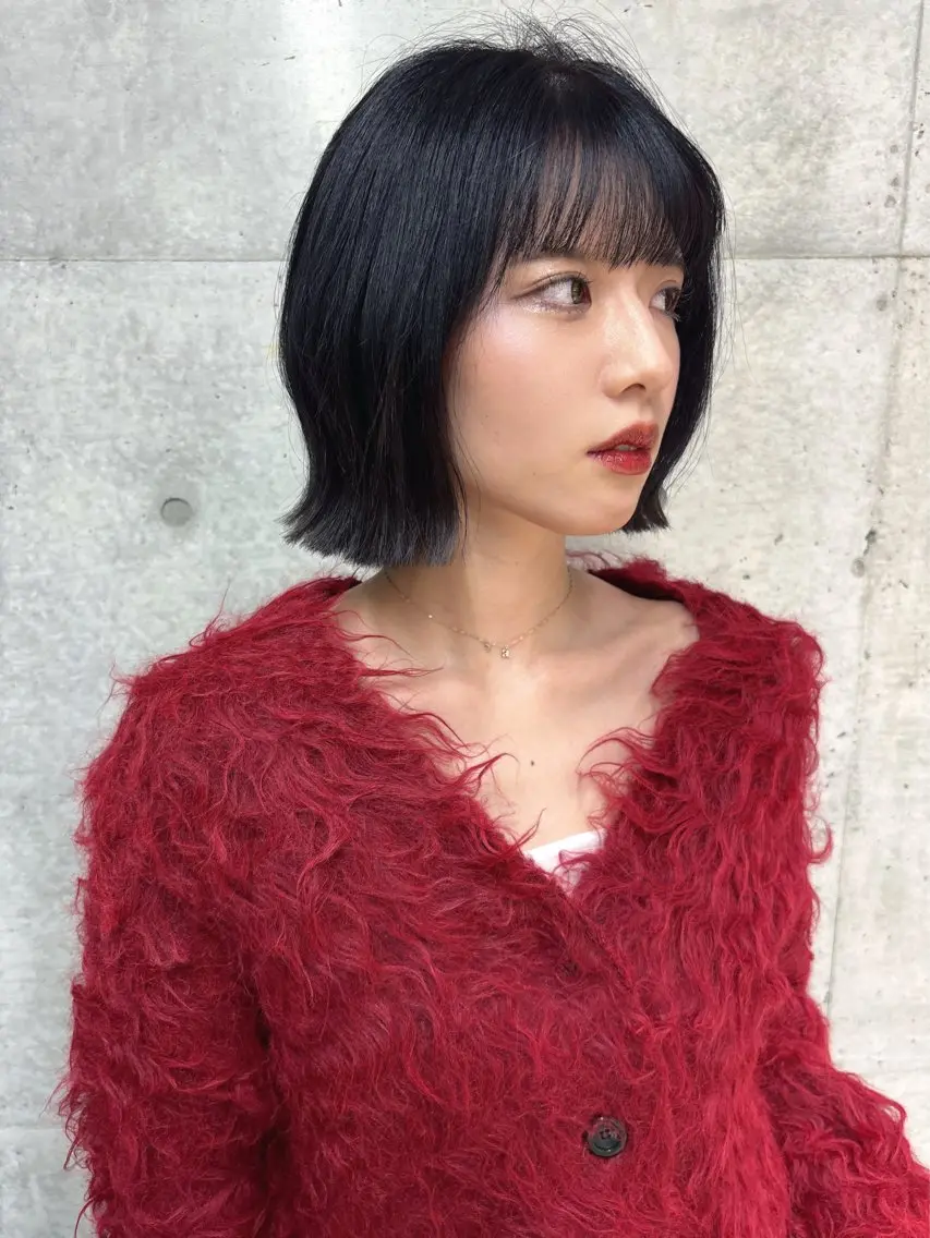 ショート カット ヘアカラー 縮毛矯正 福岡縮毛矯正✨️ ストレート 向井和輝のヘアスタイル
