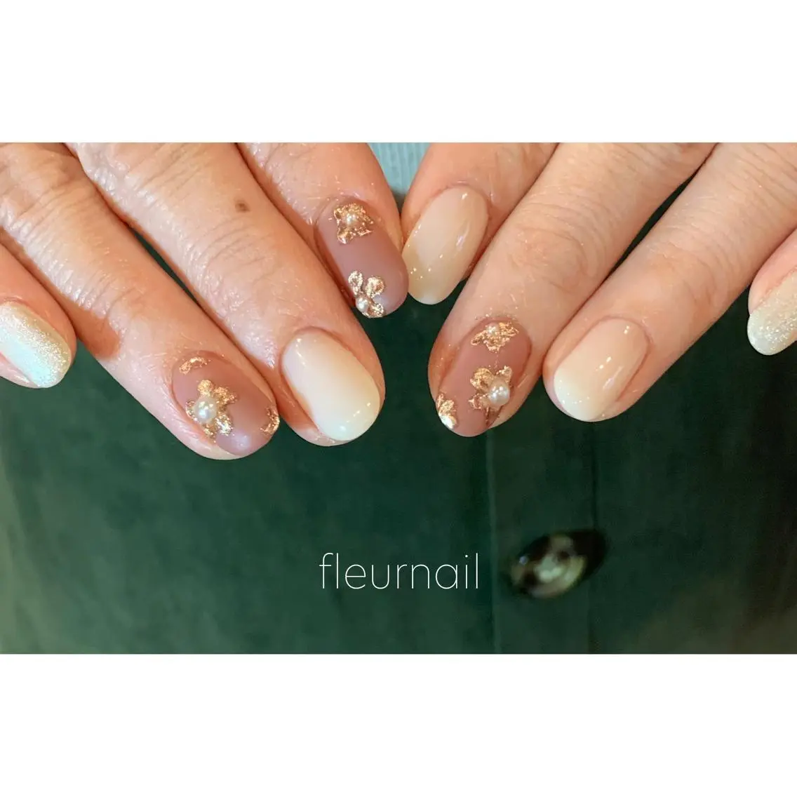 ネイル 成人式 ハンドネイル fleurnail miuraのネイルデザイン