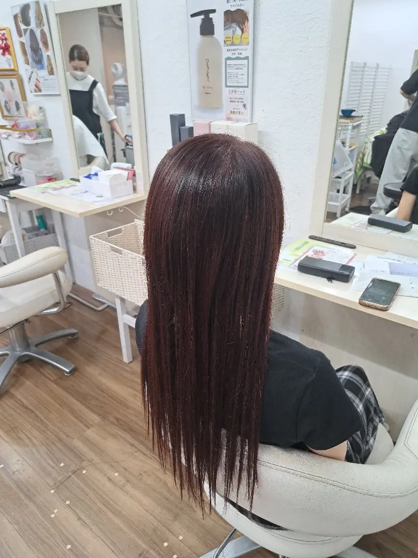 カラー ロング ロング エクステ GLOSS心斎橋🌹 はるなのヘアスタイル