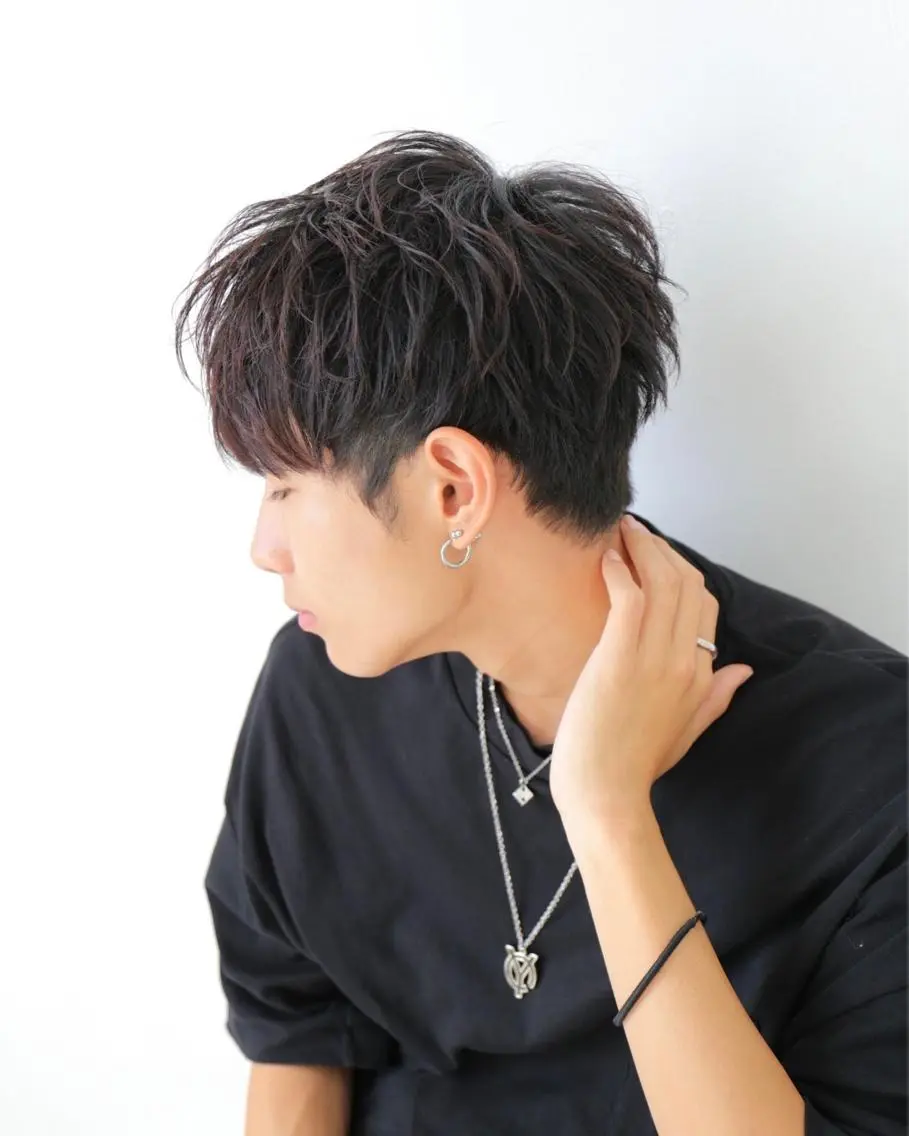 【セットしやすいこわだりの量感】メンズカット+シャンプーの写真