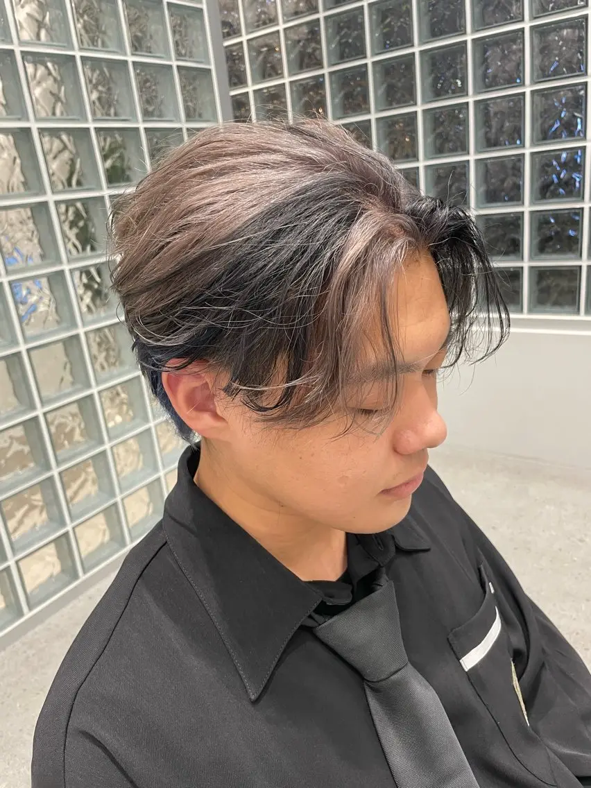 カラー メンズ 無料ショートモデル 募集中❗️秋山ひらいのヘアスタイル
