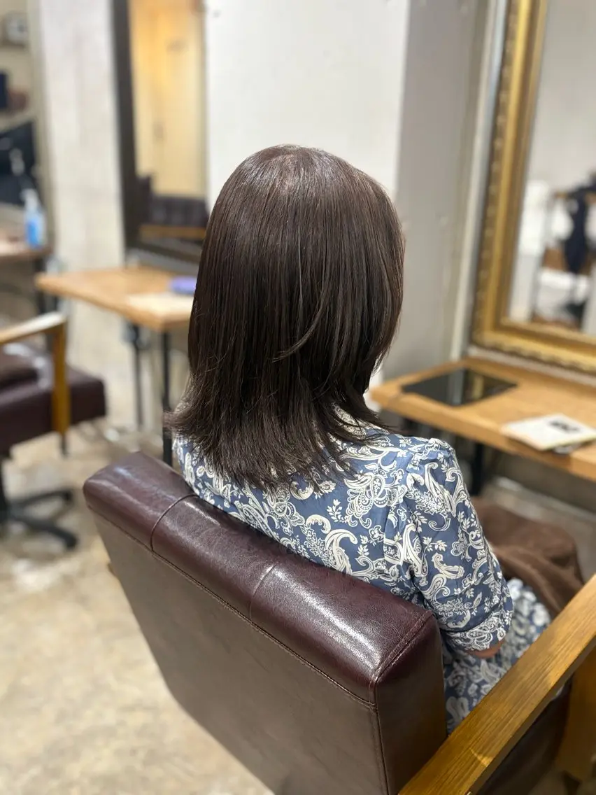 ミディアム ヘアカラー トリートメント 表参道/南青山/ 蝦名まひるのヘアスタイル