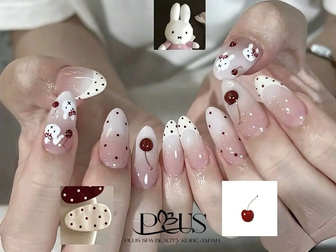 ネイル ジェルネイル 韓国ネイル ニュアンスネイル PLUSSPA HOANGのネイルデザイン