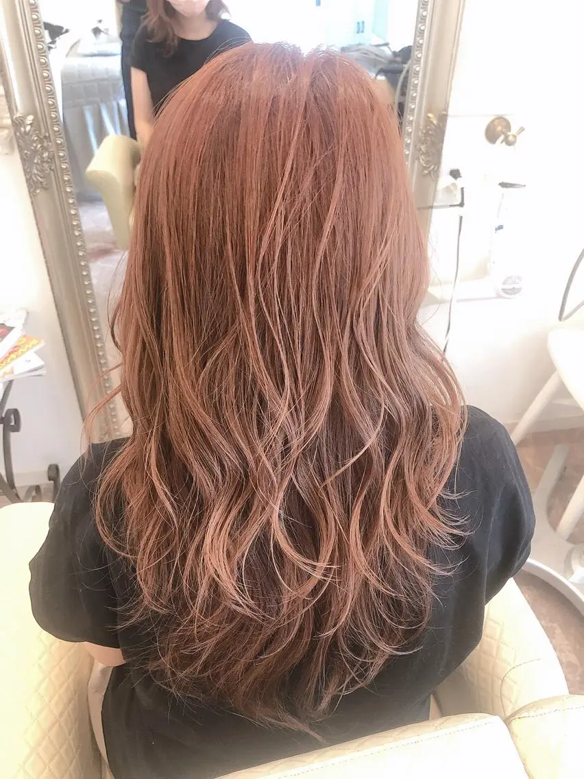 カラー　ロング料金別　シャンプー、ブロー込🎀の写真