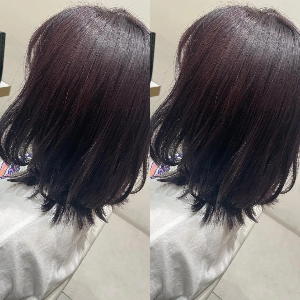 カラー カット ヘアカラー トリートメント レイヤーカット/透明 感カラー🐬永井瑠栞のヘアスタイル