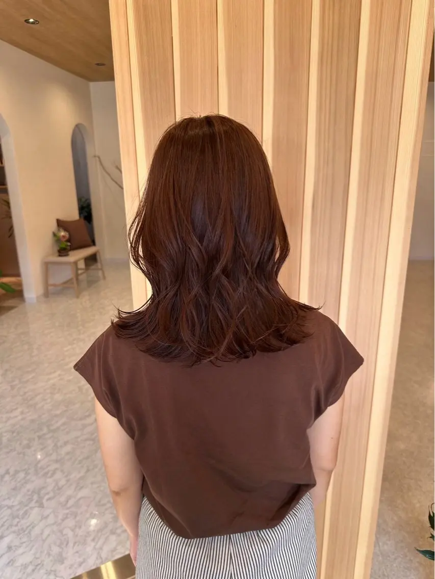 セミロング 檀上 友佳里のヘアスタイル