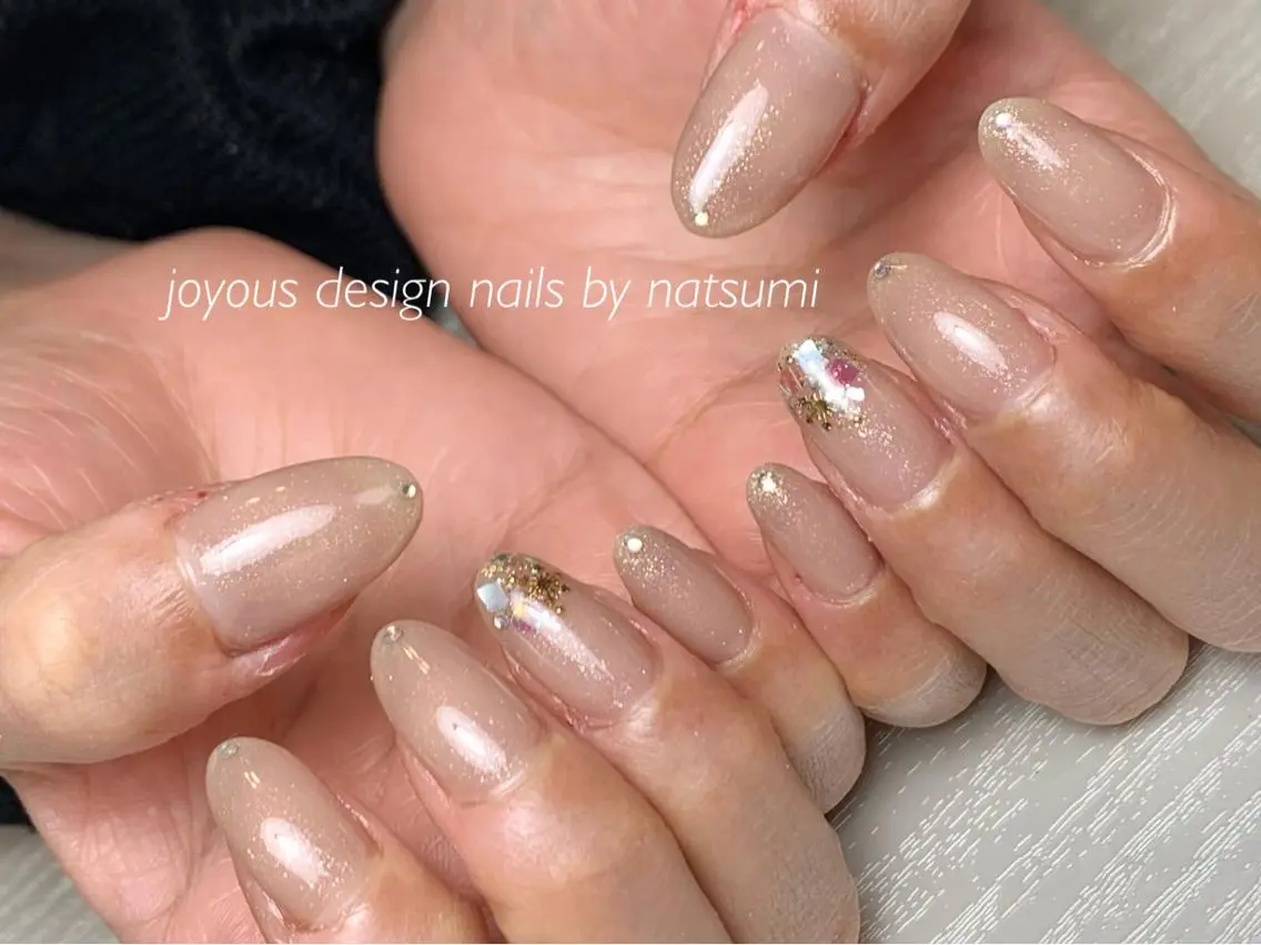 ネイル ストーンネイル ハンドネイル jdn natsumiのネイルデザイン