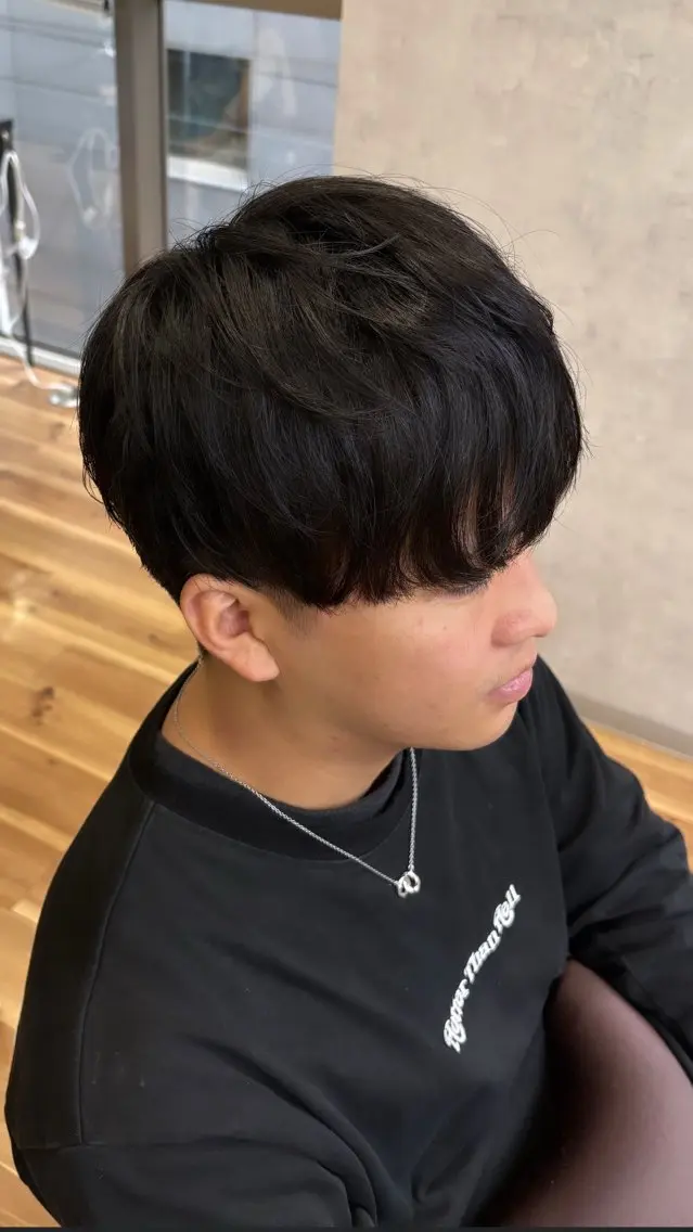 ショート くせ毛 miyu メンズカットモデルのヘアスタイル