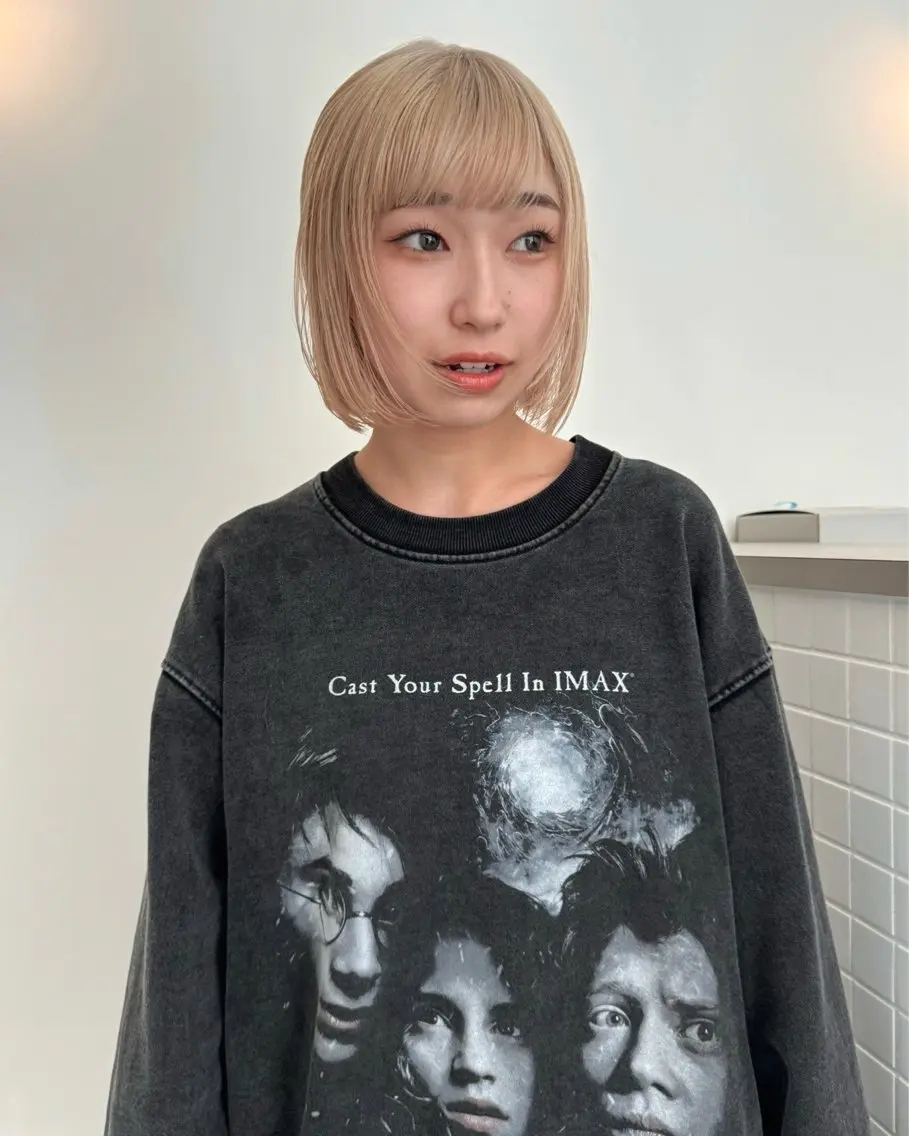 ショート カラー ベージュカラー ボブ カット ヘアカラー トリートメント Kaito🐶 /デザイン/レイヤーのヘアスタイル