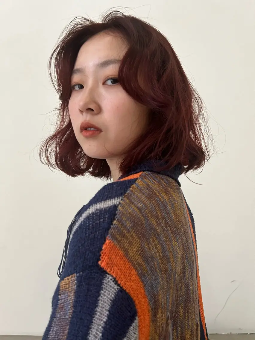 ミディアム SHINDO MIYUのヘアスタイル