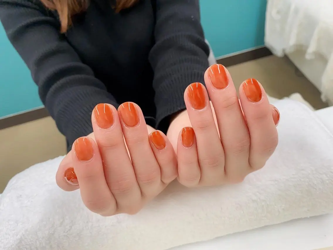 ショート ネイル ワンカラーネイル ALISA NAILのネイルデザイン