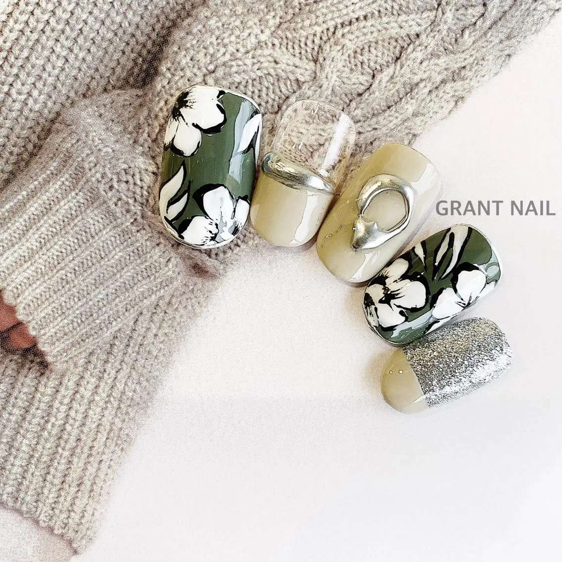ネイル アートネイル クリアネイル ジェルネイル ニュアンスネイル GRANT NAIL 岩出店のネイルデザイン