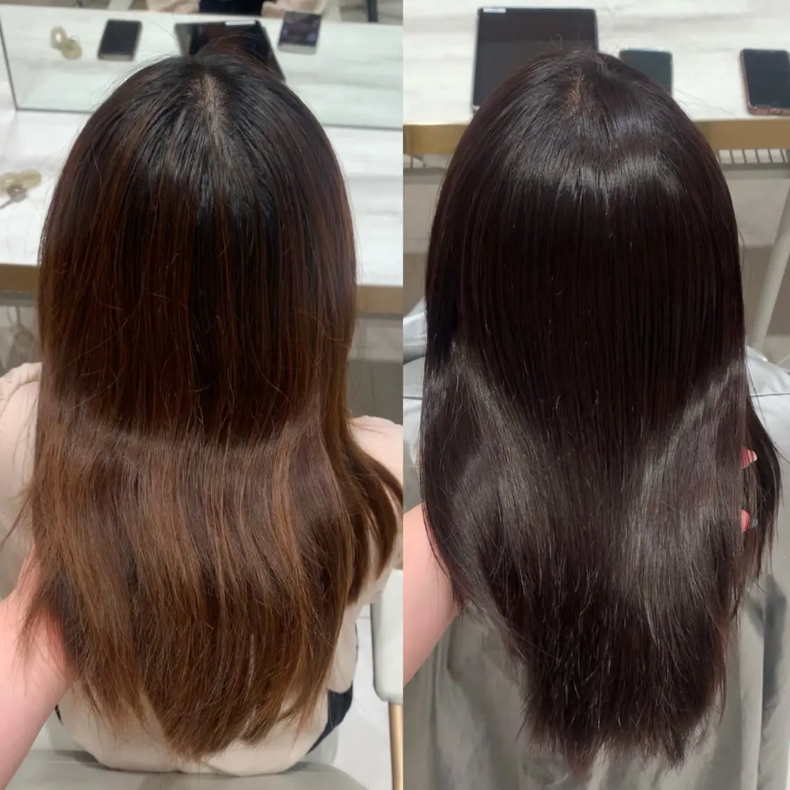 ミディアム 内田 志乃のヘアスタイル