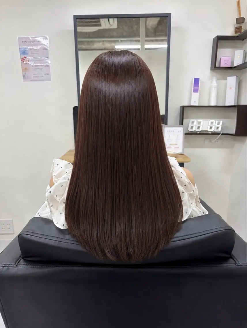 ミディアム カット ヘアカラー トリートメント ヘッドスパ fee久屋大通店 Asakaのヘアスタイル