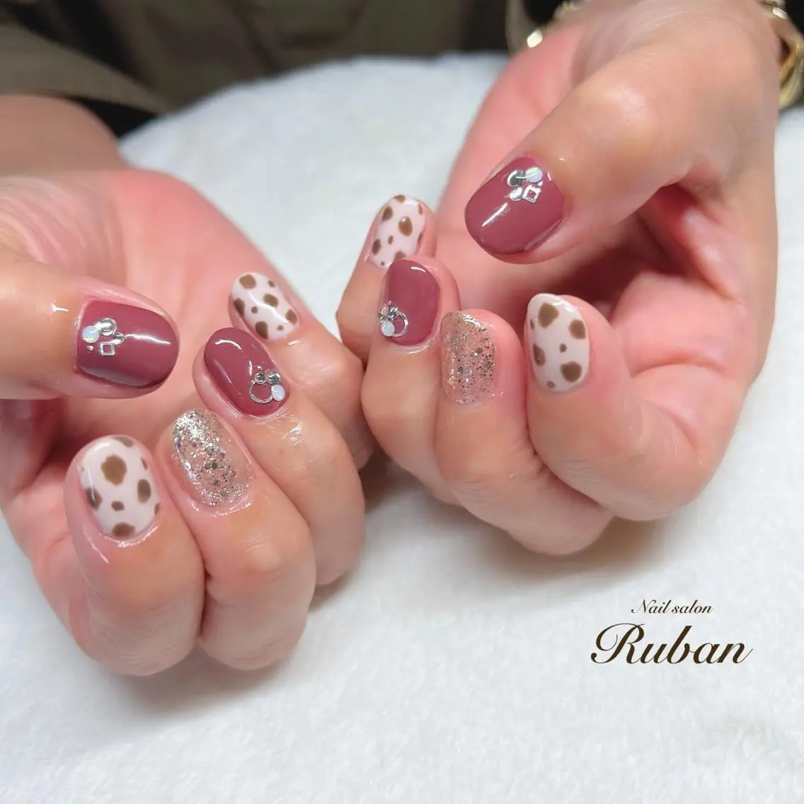 ネイル アニマル柄 Nail salon Rubanのネイルデザイン