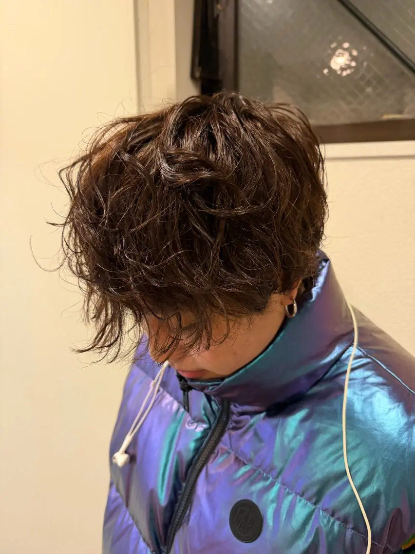 カラー パーマ メンズ メンズパーマ 札幌メンズ特化美容師 T4ICHIのヘアスタイル
