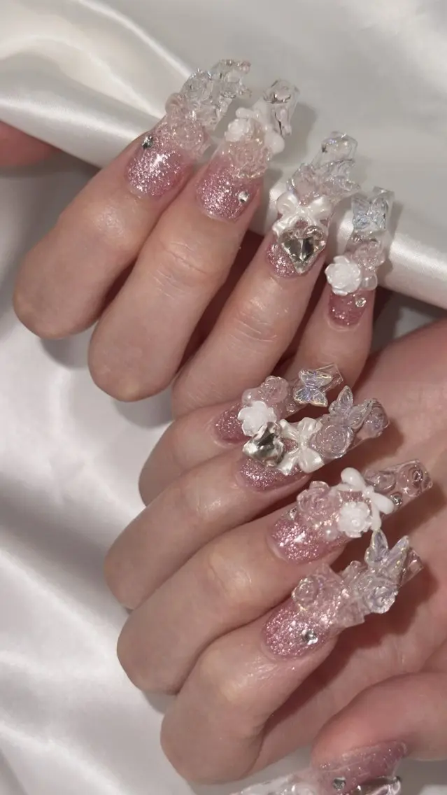 ネイル ロングネイル ネイルチップ 小野里 七海のネイルデザイン